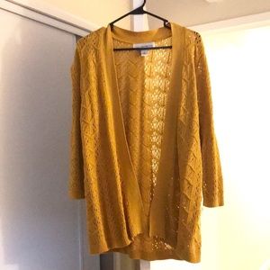 Mustard yellow cardigan